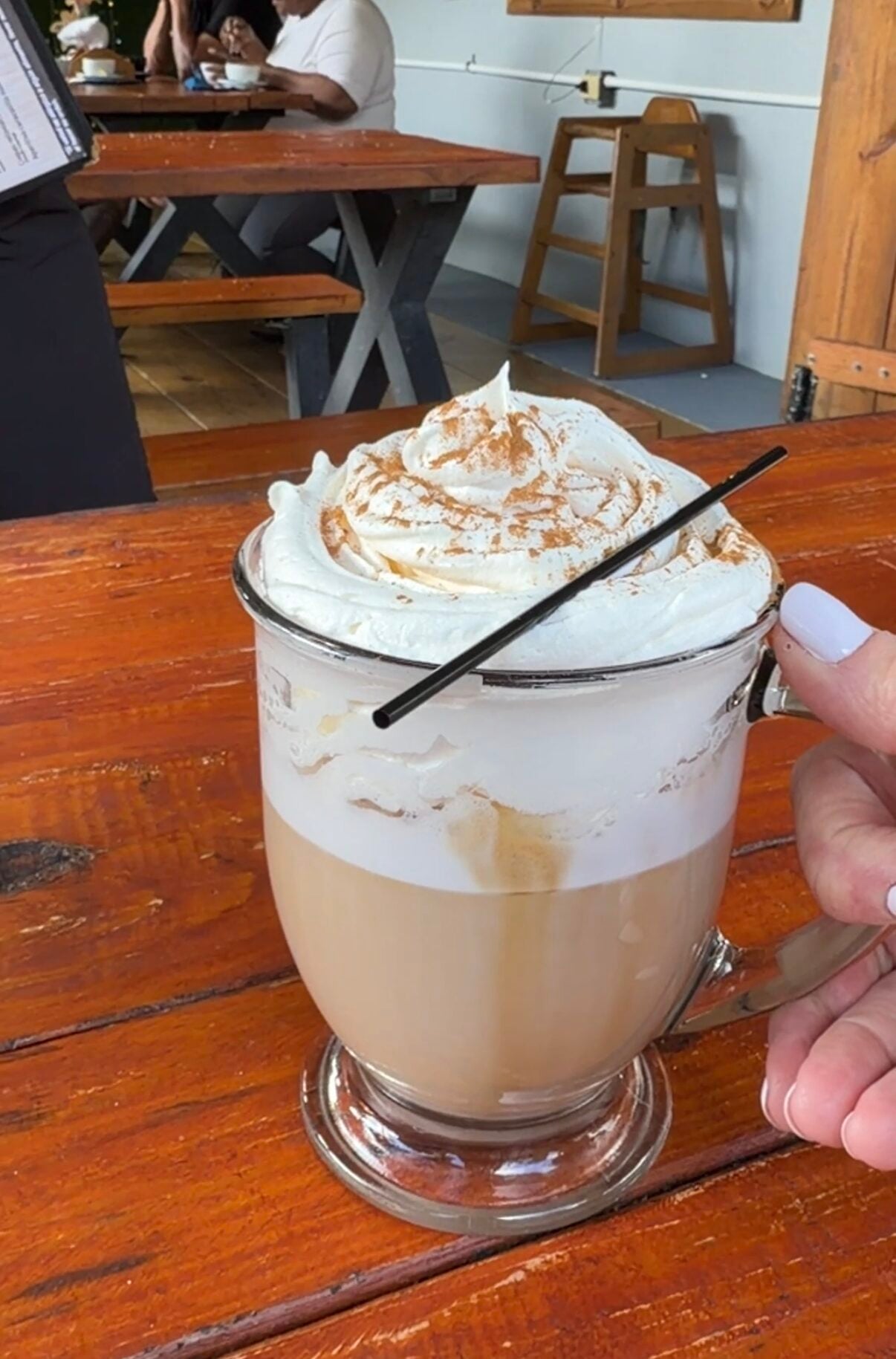 coffee latte from Cafe tres Picachos